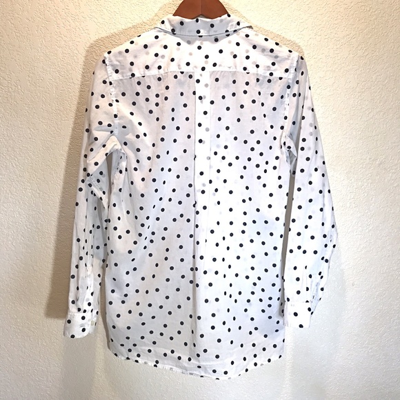 Gap Polka Dot/Dotted Button Down Boyfriend Shirt - Picture 4 of 4